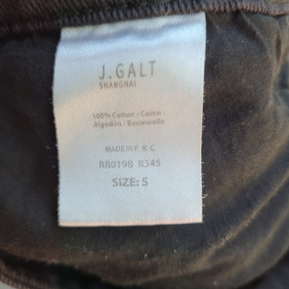 John Galt Black Denim Mini Skirt, Size Small - Picture 5 of 5